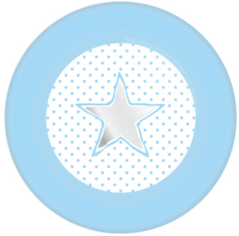 Bordjes Star/Hart blauw