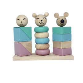 Wooden stacking towers nordic