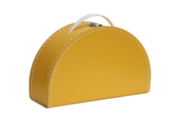 halfmoon suitcase yellow ochre