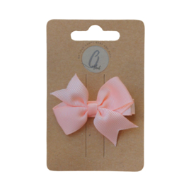 Alligatorclip Strik grosgrain peach