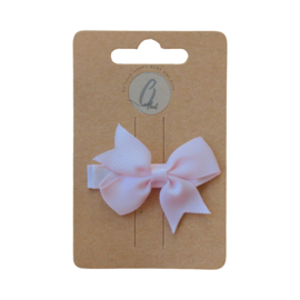 Alligatorclip Strik grosgrain blush