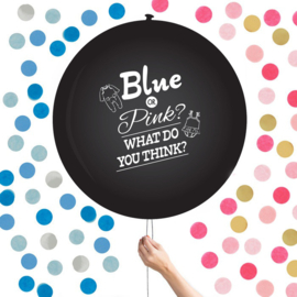 Ballon gender reveal jongen XL