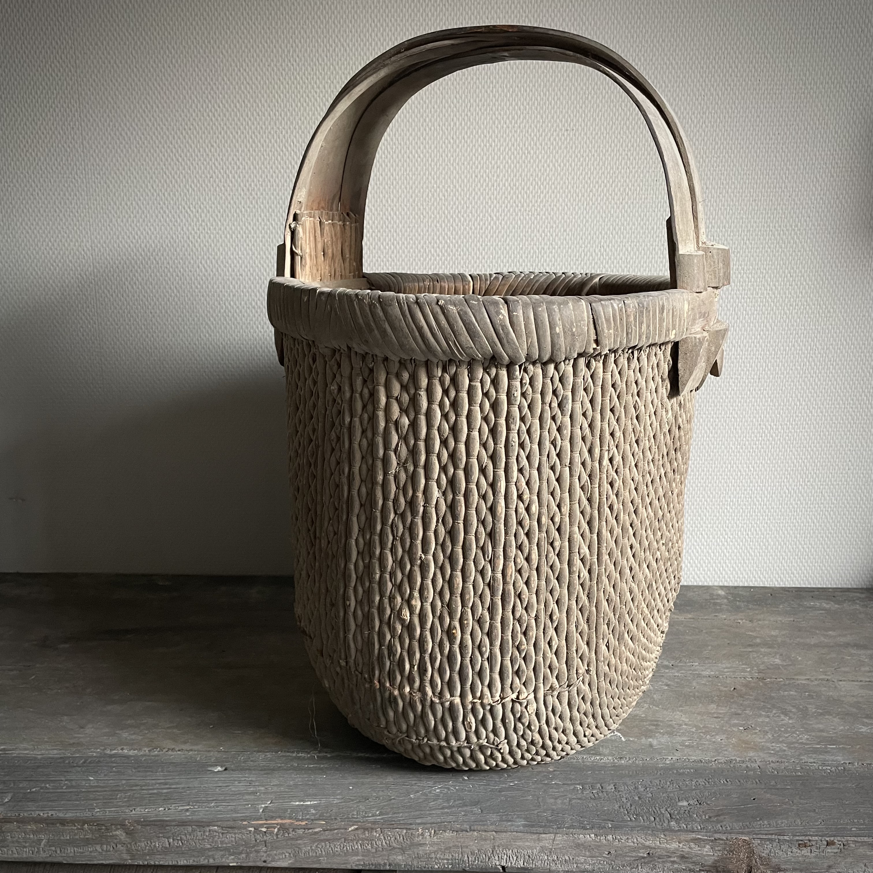 Authentieke Chinese plukmand XL  (H 63 cm)
