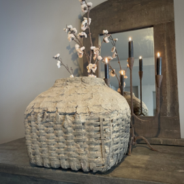 Authentieke Chinese leemmand w (33 cm hoog)