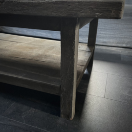 Zware houten salontafel (120 x 70)