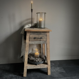 Houten kast met lade (H 75 cm)