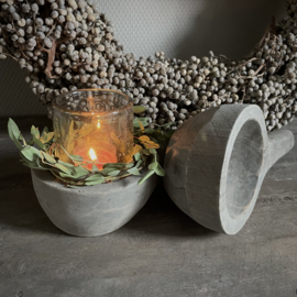 Houten lepel/ bowl L (L 24,5 cm)