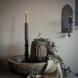 Robuuste houten schaal LUKSA ( Dia 48,5 cm)