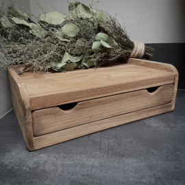 Plateau met lade  (Br 46 cm)