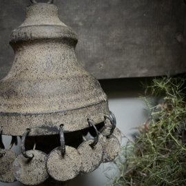 Metalen klos 'muntjes' (H 17 cm)