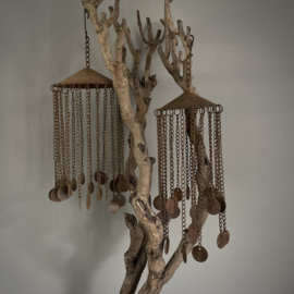 Chinees hoedje met ketting en muntjes (M)