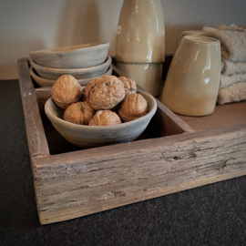 Oud houten dienblad (50 x 30  cm.)