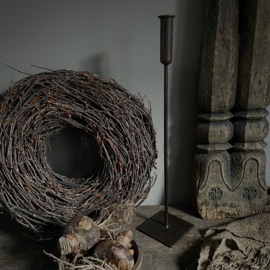 Metalen kandelaar 'S' (60 cm hoog)