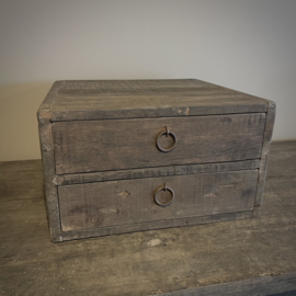 Ladebak/ console 'driftwood' (br. 35,5 cm.)