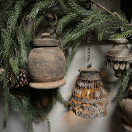 Oud Nepalees potje  'X' (H 18 cm)