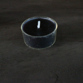 Waxinelicht zwart set van 10 (Ø 4 cm)