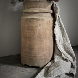 Authentieke houten Naga pot (H 49 cm)