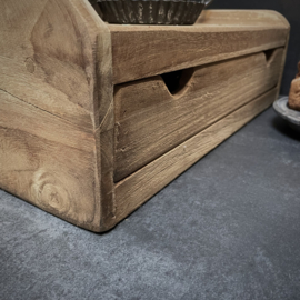 Plateau met lade  (Br 46 cm)