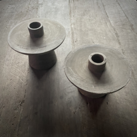 Houten kandelaar 'Bisa' Be Uniq L ( 12 cm.)