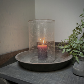 Bubbel windlicht (H 15 cm)