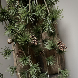 Pinus hanger/ tak met dennenappeltjes 'kunst' (L 85 cm.)