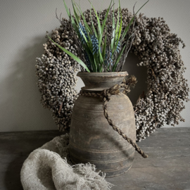 Oude Nepalese pot  NR136 (H 25 cm)
