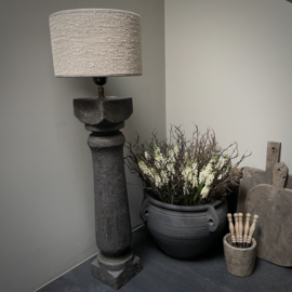 Massief houten balusterlamp  (H 60 cm)