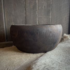 Houten kom/ bowl ( Dia 22 cm.)