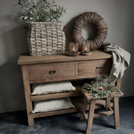 Houten dressoir met 2 lades (120  breed)
