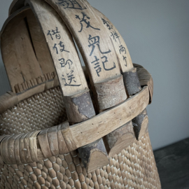 Authentieke Chinese plukmand XL  (H 65 cm)