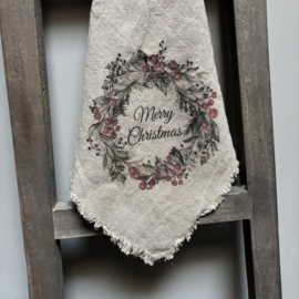 Shabby linnen 'krans' (45x45 cm)