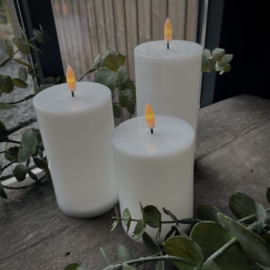 Set van 3 outdoor LED kaarsen 'Wit'