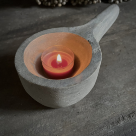 Houten lepel/ bowl M (L 20,5 cm)