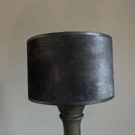 Lampenkap Antraciet 'velvet' (Ø 20 cm.)