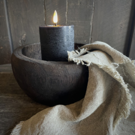 Houten kom/ bowl ( Dia 22 cm.)