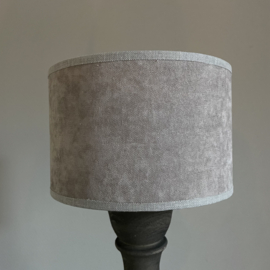 Lampenkap Taupe 'velvet' (Ø 20 cm.)