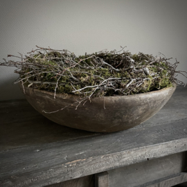 Oude houten schaal Nr 122  (Ø 45,5 cm)