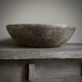 Oude houten schaal Nr 122  (Ø 45,5 cm)
