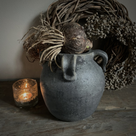Aardewerken pot  (H 19,5 cm.)