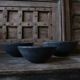 Stenen bowl "antraciet"(Ø27 cm)