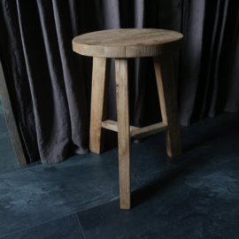 Houten kruk (H 45,5 cm)