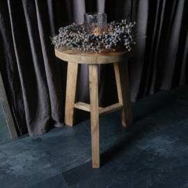 Houten kruk (H 45,5 cm)