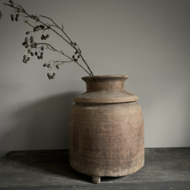 Authentieke houten Naga pot (H 46 cm)