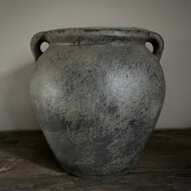 Robuuste aardewerken pot  (H 31,5 cm.)