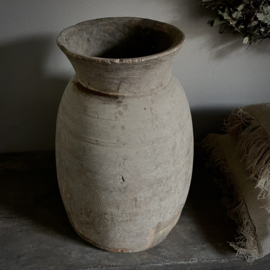 Authentieke houten Nepalese pot XXL (H 48 cm)