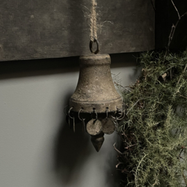 Metalen klos 'muntjes' (H 15 cm)