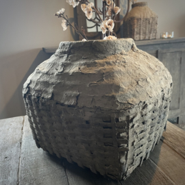 Authentieke Chinese leemmand w (33 cm hoog)