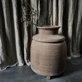 Authentieke houten Naga pot (H 46 cm)
