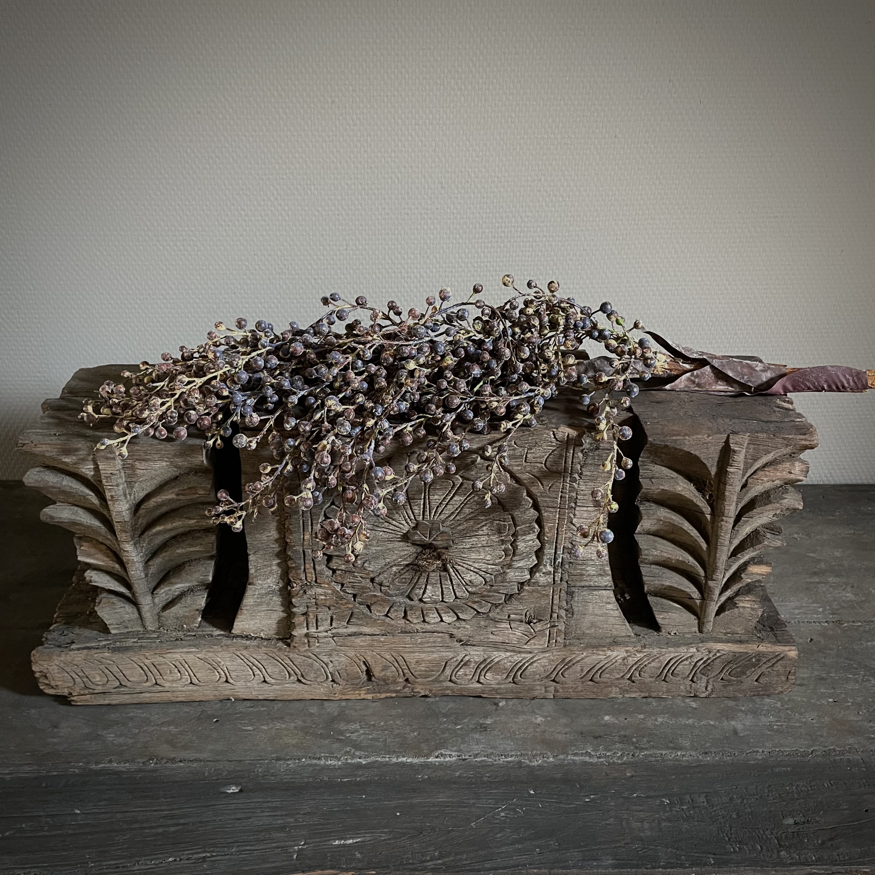 Dadeltak bruin 'kunst' (L 60 cm)