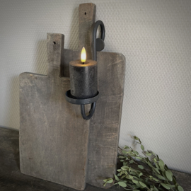 Zwart metalen glashaak (H 19 cm)